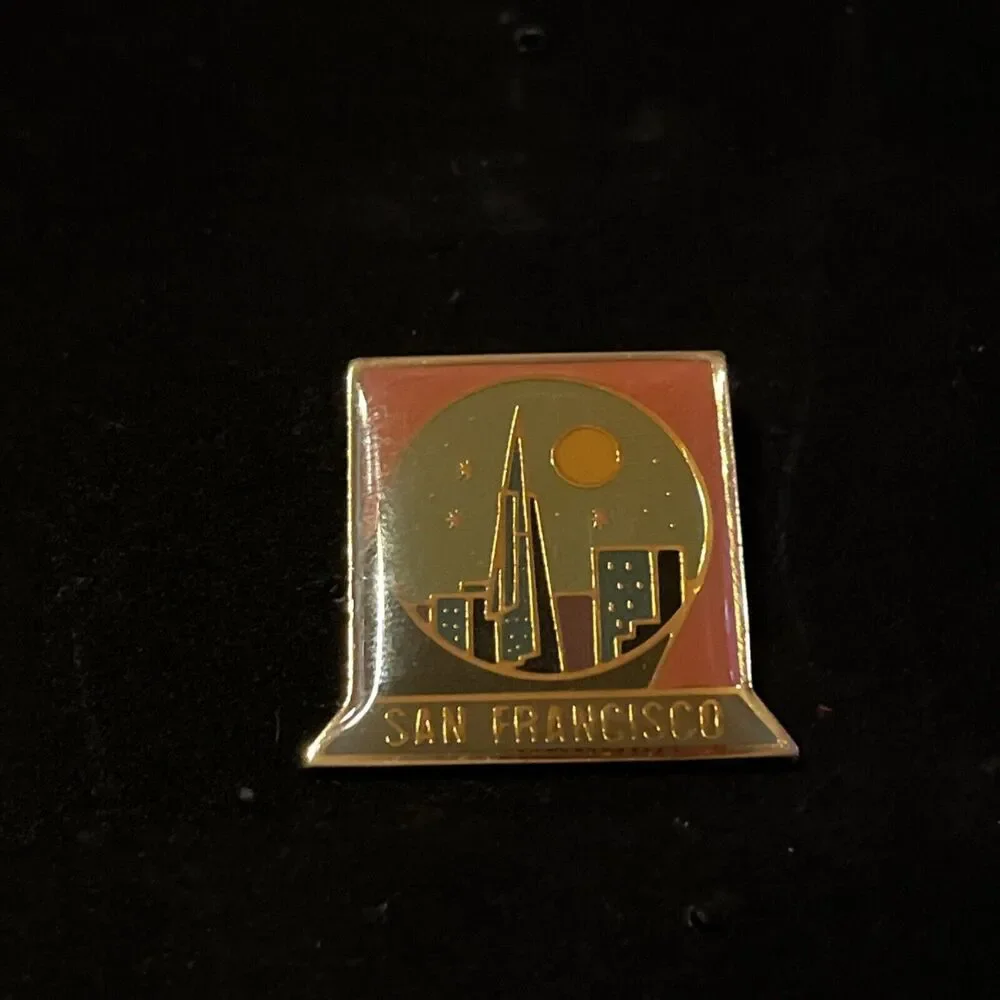 San Francisco California City Skyline Lapel‎ Hat Pin